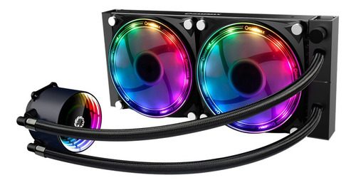 Imagem 3 de 7 de Water Cooler Gamemax Ice Chill Argb 240mm C/ Controle