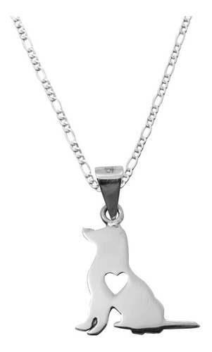 Dije De Plata Perro Labrador Con Cadena