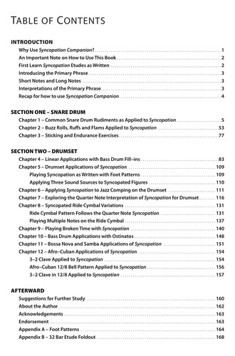 Syncopation Companion: An Integrated Approach To Rudimental
