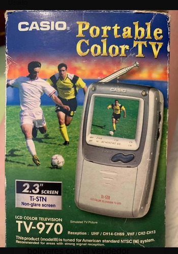 Imagen 4 de 8 de Regalo Televisor Portátil Casio Caja Y Su Manual