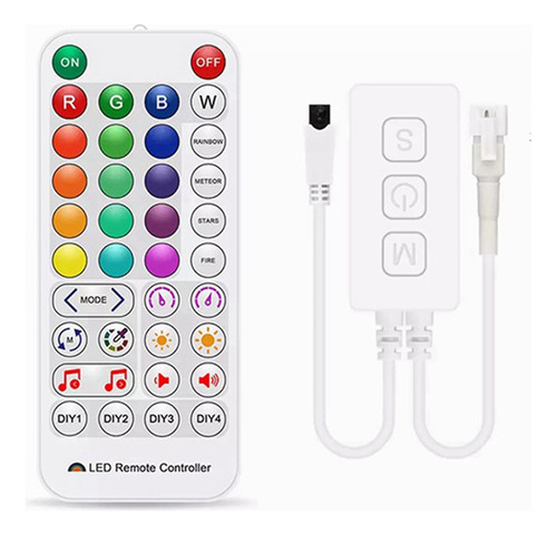 Controlador Led De Música Wifi Sp511e Para Ws2812 Ws2811 Ad