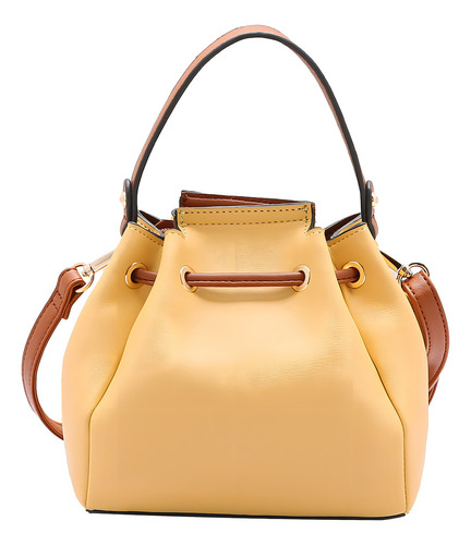Bolsa Feminina Chenson Saco Pequena Alça Dupla Tiracolo Cor Amarelo