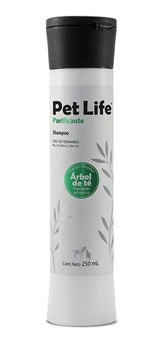 Shampoo Pet Life Purificante Árbol De Té 250 Ml Bio Zoo