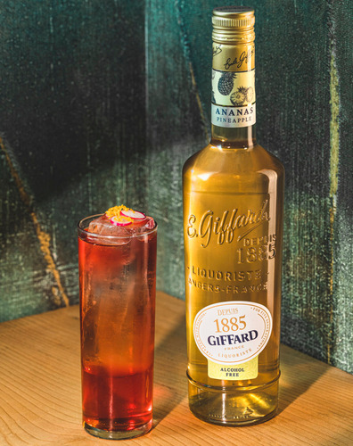 Jarabe Giffard Sin Alcohol Sabor Ananas (piña) Botella 700ml