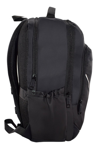 Mochila Kenneth Cole® New York Porta Laptop Impermeable Lujo Color Negro Diseño De La Tela Lisa