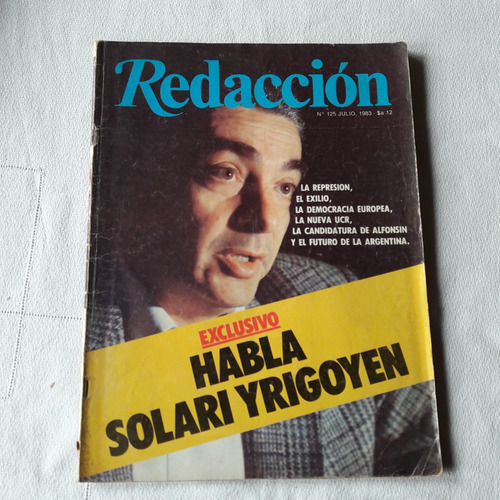 Revista Redacción Nº 125 Julio 1983 Con Lamina Gigante