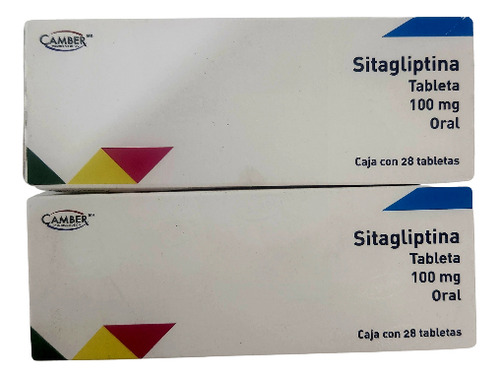 Kit 2 Pzas Sitagliptina 100 Mg Caja 28 Tabletas