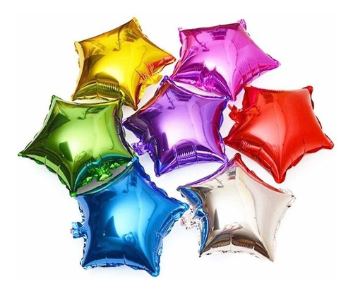Globo Estrella 12 Cm. Pack X 10 Unidades