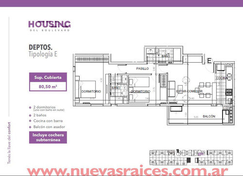 Housing De Boulevard Departamentos De 1 - 2 Y 3 Dormitorios Con Cochera Incluida!!