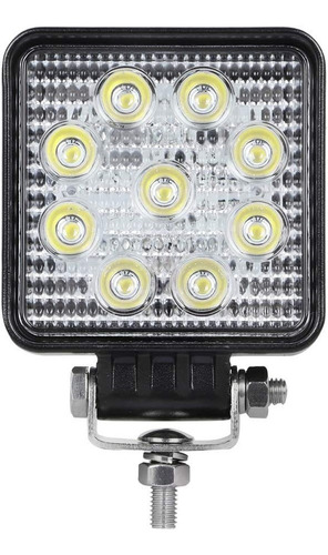 Focos Luces Neblinero Led 27w 4x4 Auto Camioneta Cuadrado X2