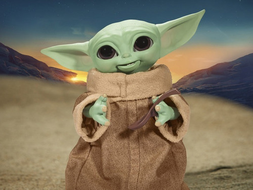 Grogu Animatronic Child Baby Yoda Snackin Galactic Star Wars
