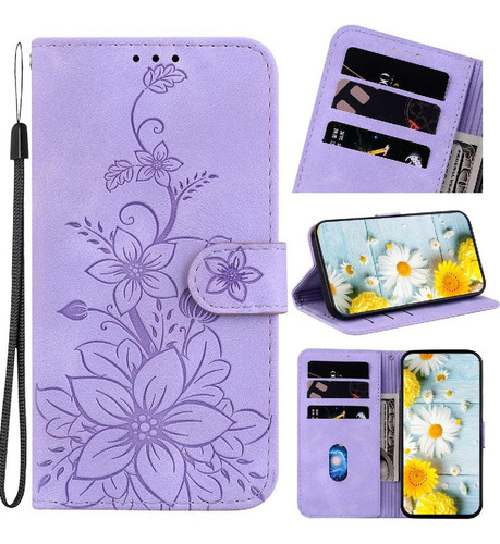 Funda Abatible For Honor X8b Titular De La Tarjeta Cartera