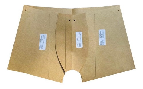 Kit Molde De Cueca Boxer Elástico Aparente E Embutido Adulto