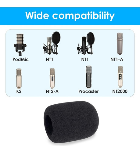 Filtro Antiviento Youshares Mic Foam Para Micrófono Rode Nt1