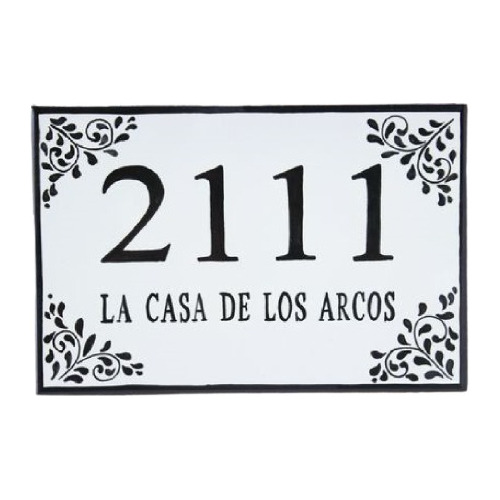 Azulejo 15x20cm Personalizado N° Puerta Sámano.uy