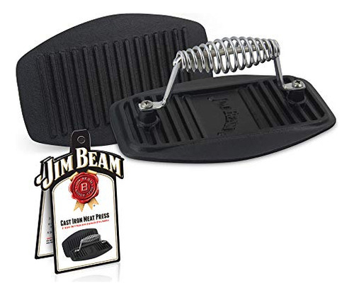 Prensa De Carne Jim Beam De Acero Inoxidable Y Hierro Fundid
