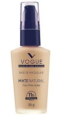 Vogue Base De Maquillaje Mate Natural Tono Gitano 30g