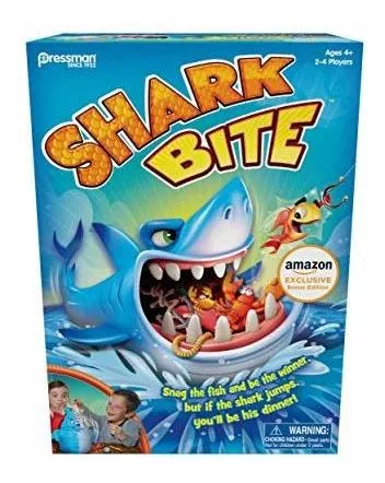 Pressman Shark Bite with Let's Go Fishin' Card Game ( Exclusive)