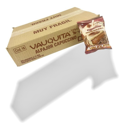 Alfajor Vauquita Capuccino (caja X24u) Barata La Golosineria