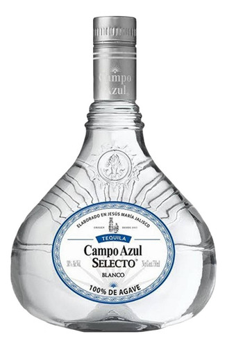 Caja De 6 Tequila Campo Azul Selecto Blanco 750 Ml