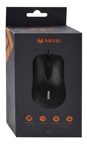 Mouse Mixie X1 Negro 1000 Dpi