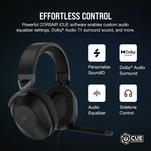 Corsair Hs65 Auriculares De Juegos Con Cable De Múltiples En