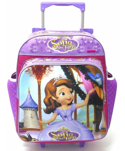 Mochila Escolar Princesa Sofia Rodinha M F4 Boleto 2018