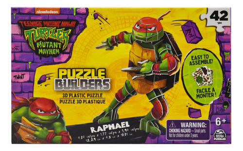 Turtles Mutant Mayhem Raphael Puzzle 3d 42pz Spin Master