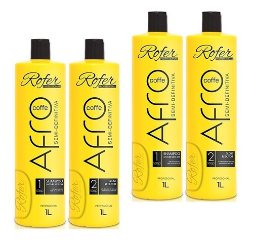 Imagem 1 de 8 de Kit 2 Progressiva Semi Definitiva Afro Rofer Profissional
