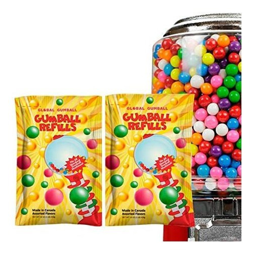 Global Gumball Bubble Gum Balls Refill Para La Máquina De Gu