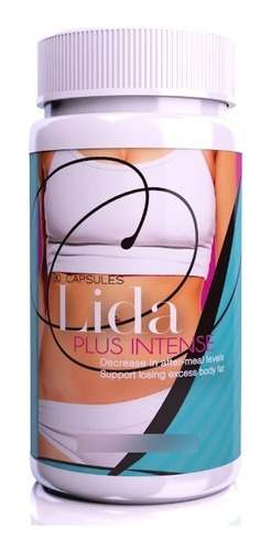 Lida Plus Intense - New Version Quemador 30 Capsulas + Envio