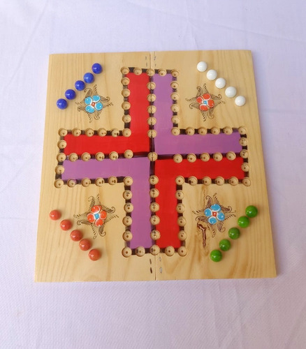 Juego De Mesa No Te Enojes 4 Jugadores Con Canicas