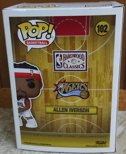 Allen Iverson: Funko Pop Basketball, Original Excelente (Usado)