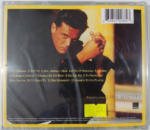 Luis Miguel Amarte Es Un Placer Cd Nuevo Laser Clasicos