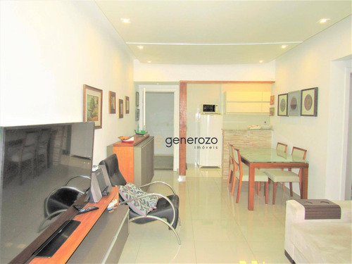 Apartamento À Venda Na Praia Do Tombo, 02 Dormitórios, Com Sacada E Garagem - Ap0393