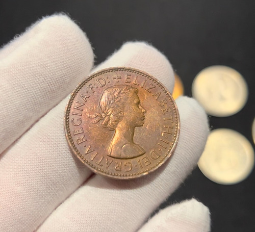 Moeda Oficial Inglaterra One Penny (anos Variados)