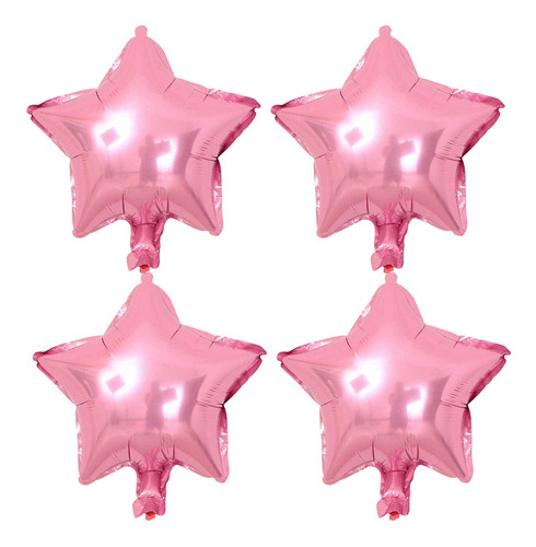 10 Globos Estrella Rosa 18 '' Fiesta Decoracion Arreglo