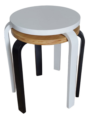 Taburete Bajo Apilable Stool Madera Multilaminada