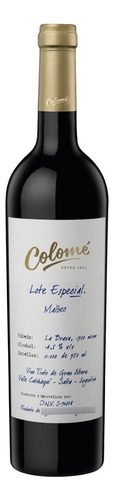 Vino Colomé Lote Especial La Brava Malbec 750 Ml