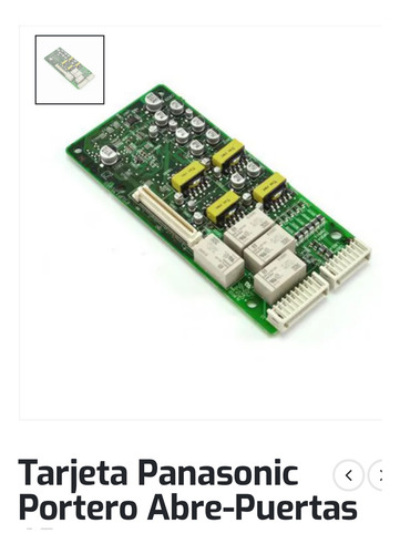 Tarjeta Portero Y Abre Puerta Central Telefónica Panasonic (Usado)