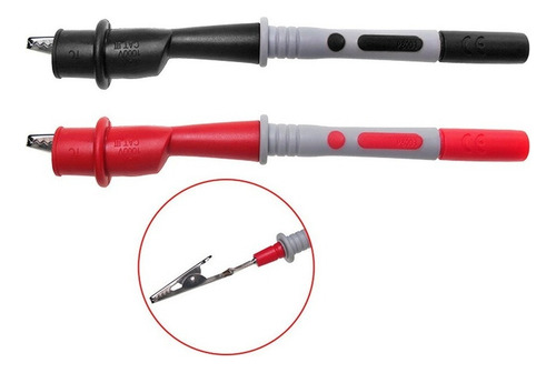Cable De Prueba Multímetro Eléctrico Con Pinzas Cocodrilo