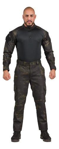 Farda Tática Militar Reforçada Camuflada Combat + Calça Safo