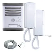 Comprar Interfón Intec 2 Teléfonos 1 Botón Frente Calle Bik-2c