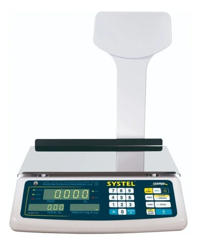 Balanza Comercial Systel Croma 31kg + Impresor Ticket 57mm
