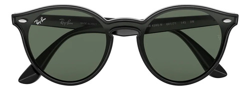 Anteojos de sol Ray-Ban Blaze talle Standard diseño Liso armazón gloss black y lente green