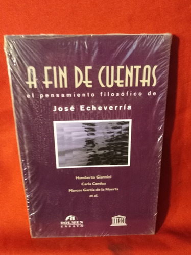 Libro El Pensamiento Filosófico De José Echeverría (varios)