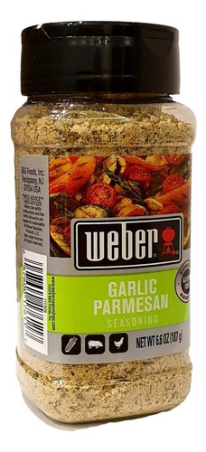 Weber Sazonador Ajo Parmesano 187g Sin Gluten