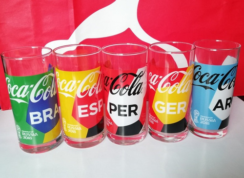 Colección Set De Vasos Coca Cola Mundial Rusia 2018