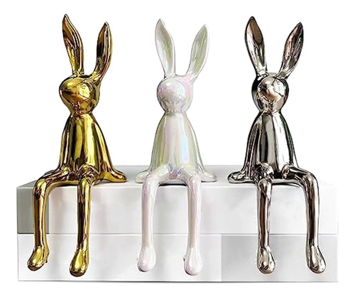 Adornos Pequeños Para Postura Sentada Con Forma De Conejo De