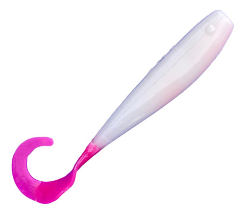 Señuelo Gomas Am Fishing 4 Pulgadas 8 Pack Para Pesca Color Pink Colada